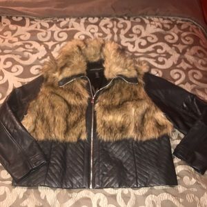 Ashley Stewart Women leather jacket